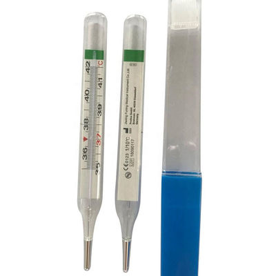 OEM Suporte Clinical Glass Mercurio-free Scale Thermometer para Oral Rectal Axillary