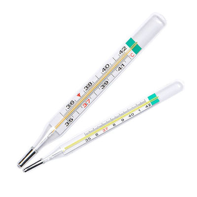 OEM Suporte Clinical Glass Mercurio-free Scale Thermometer para Oral Rectal Axillary