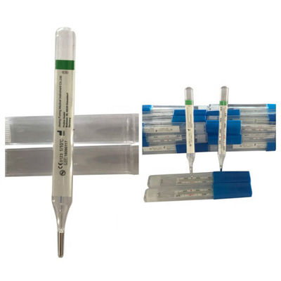 OEM Suporte Clinical Glass Mercurio-free Scale Thermometer para Oral Rectal Axillary