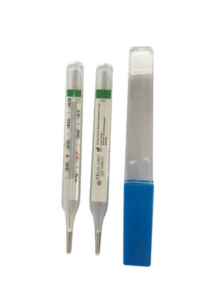 Suporte personalizado Compatível com a certificação CE de vidro livre de mercúrio Clinical Oral Armpit Medical Fever Thermometer para bebê e adulto