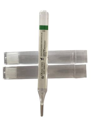 Suporte personalizado Sem termômetro clínico de tubo de vidro de mercúrio para aplicações